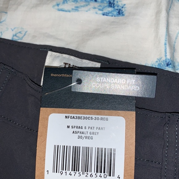 The North Face Mens Sprag 5 Pocket Pant Asphalt Grey 30R - Picture 12 of 12